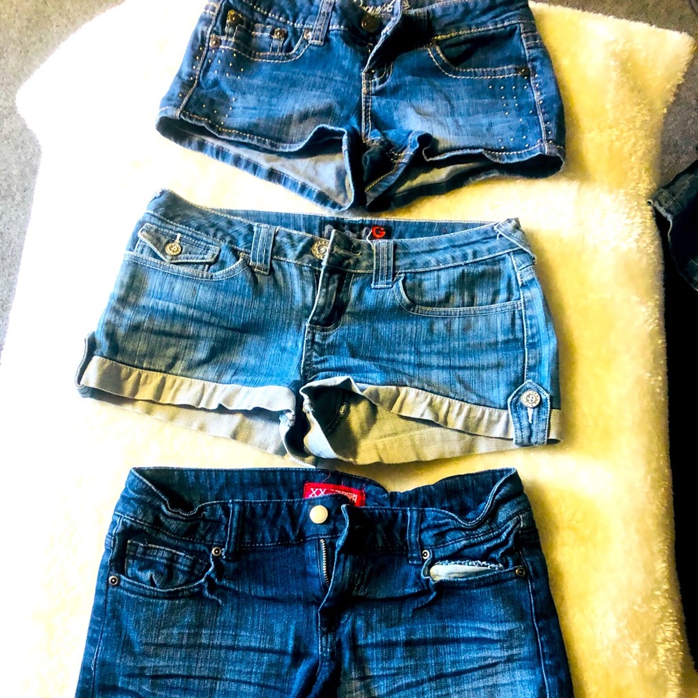 Denim shorts
